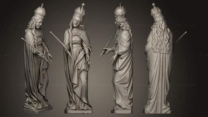 Статуи античные и исторические (Скульптура Мадонны, STKA_1198) 3D модель для ЧПУ станка